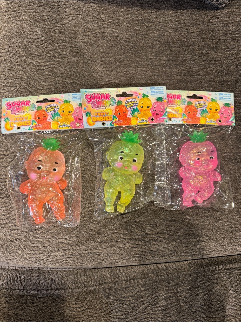 Sugar Swaps Fruit Babies Squishy Toy Trio - Clementine , Sunny , Blossom